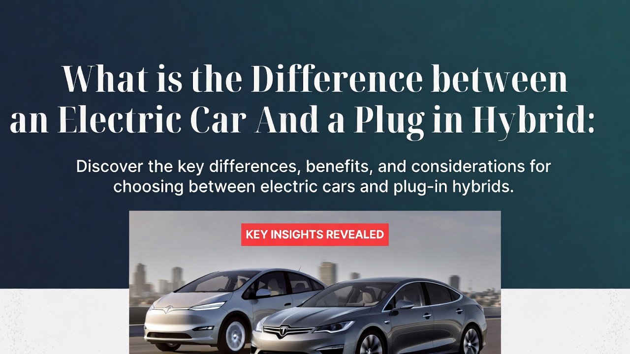 What is the Difference between an Electric Car And a Plug in Hybrid: Key Insights Revealed