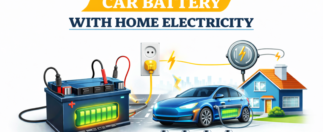 How to Charge Car Battery With Home Electricity: Safe & Easy Guide