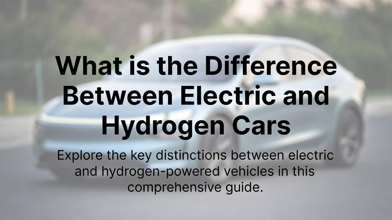 What is the Difference between Electric And Hydrogen Cars: Key Facts Revealed