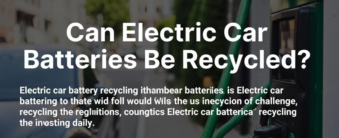 Can Electric Car Batteries Be Recycled: Unlocking Sustainable Power