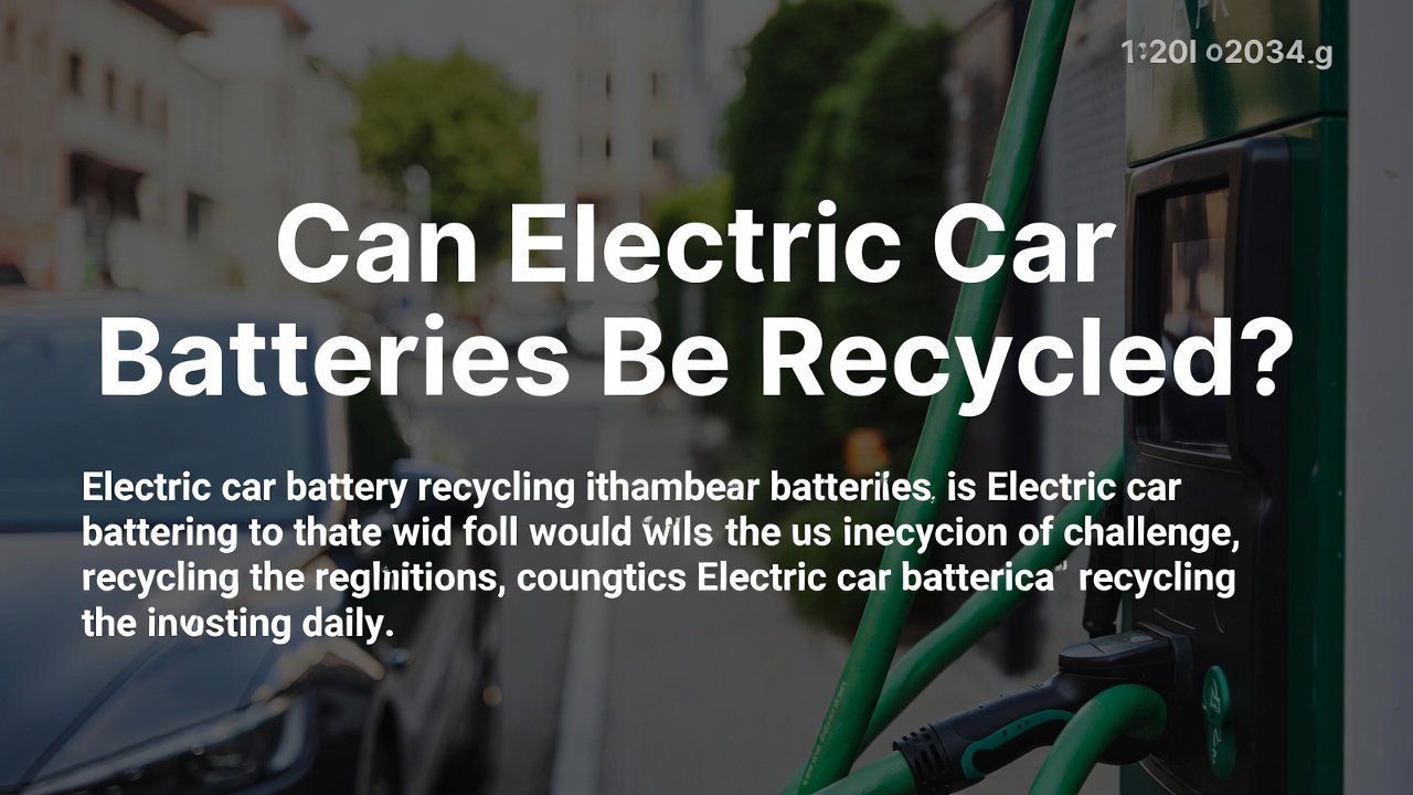 Can Electric Car Batteries Be Recycled: Unlocking Sustainable Power