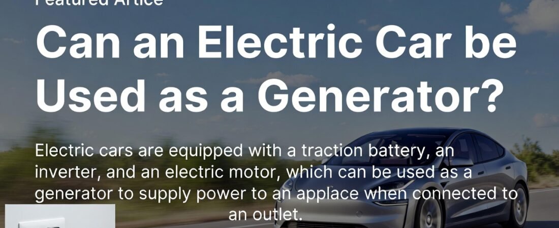 Can an Electric Car Be Used As a Generator? Ultimate Guide 2026