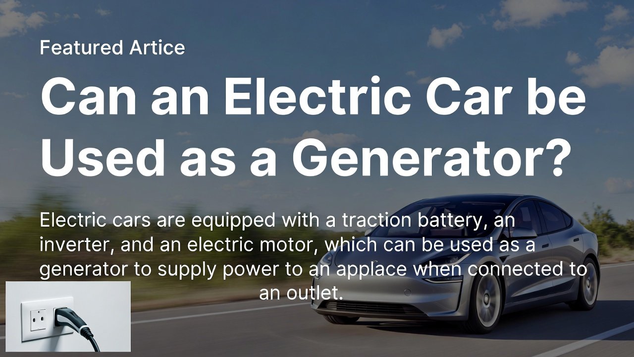 Can an Electric Car Be Used As a Generator? Ultimate Guide 2026
